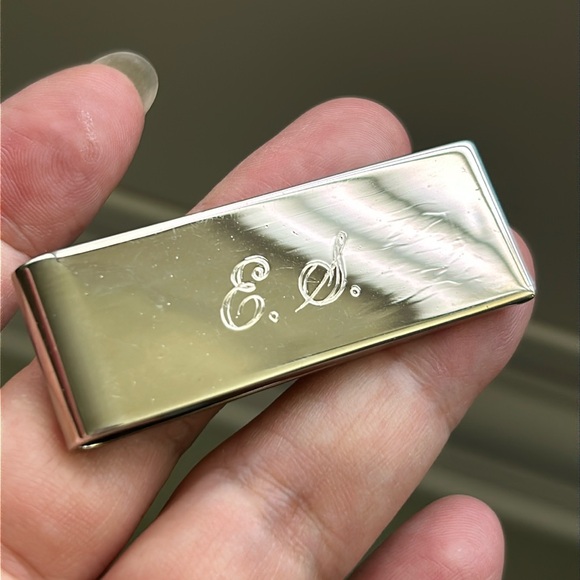 🖤TOWLE®️ E.S. Engraved Customized Money clip - Picture 1 of 8